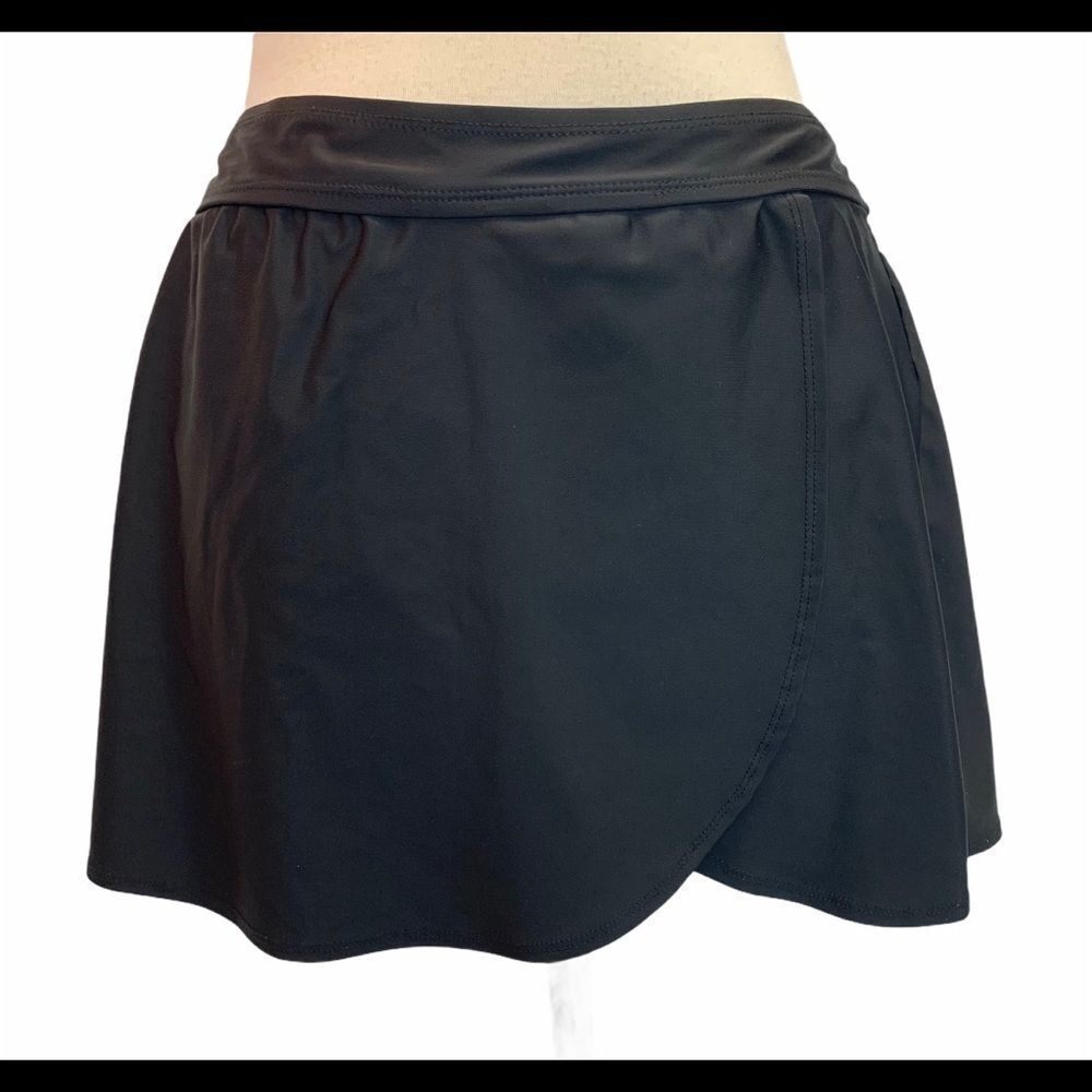 Christina black swimsuit skirt size 12